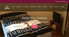 Desktop Screenshot of hotelmax-ostrava.com