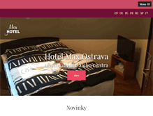 Tablet Screenshot of hotelmax-ostrava.com